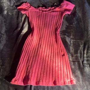 Pink textured dress 💕